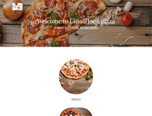 Tablet Screenshot of ginoandjoes-pizza.com